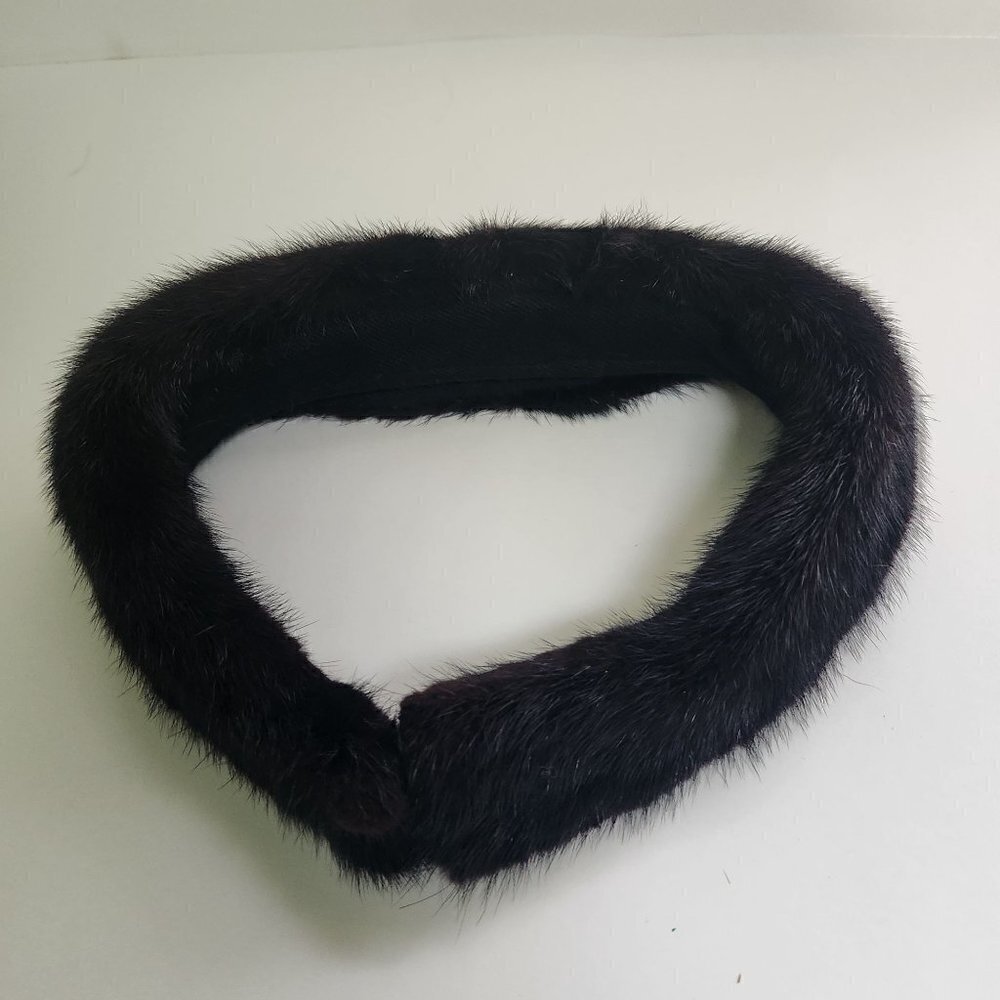 Vintage Black Mink Collar